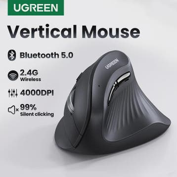 UGREEN Verticale Ergonomische Muis - Draadloos Bluetooth 5.0, Verzenden, Nieuw
