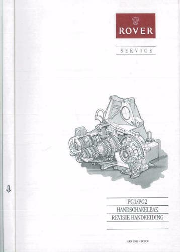1992 Rover PG1/PG2 Handschakelbak revisie handleiding, Verzenden