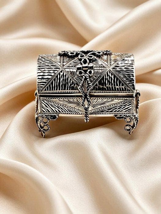 Doos - .925 zilver, Antiek en Kunst, Antiek | Goud en Zilver