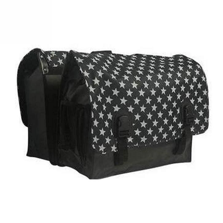 Beck Dubbele Fietstas Classic Stars, Fietsen en Brommers, Fietsaccessoires | Fietstassen, Nieuw, Verzenden