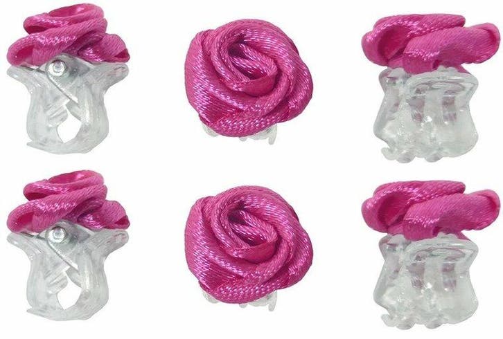 Haarspeld Haarklemmen 1cm – Roosjes – Fuchsia Roze – Set van, Sieraden, Tassen en Uiterlijk, Uiterlijk | Haarverzorging