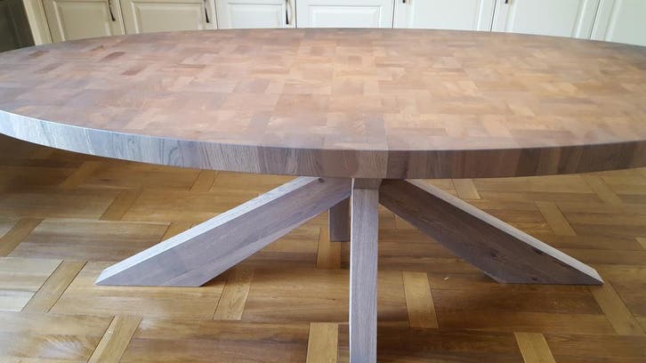 Kops houten ovale tafel model Le Havre | NIEUW top kwaliteit, Huis en Inrichting, Tafels | Eettafels, 100 tot 150 cm, 200 cm of meer