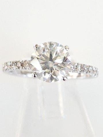 Verlovingsring - 18 karaat Witgoud - 1.64ct. tw. Diamant