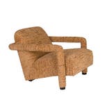 *WOONWINKEL* Dutchbone Kent Grof Geweven Fauteuil Ochre, Huis en Inrichting, Fauteuils, Verzenden, Nieuw, Stof