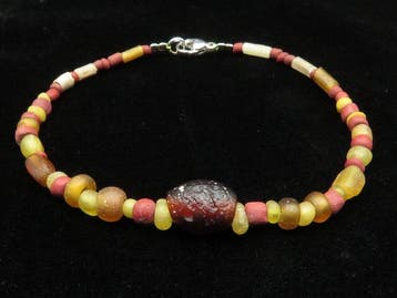 Oud-Romeins Armband van glazen kralen - 20 cm (Zonder, Sieraden, Tassen en Uiterlijk