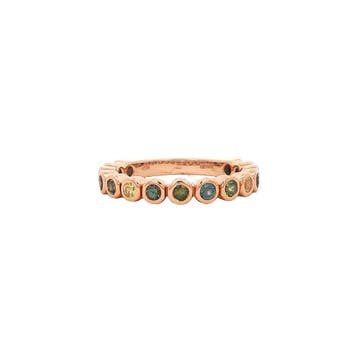 Rosegouden Confetti ring van Bron Jewelry 18 karaat, Sieraden, Tassen en Uiterlijk, Ringen, Verzenden, Zo goed als nieuw, Goud