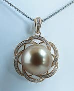 Hanger 18 kt. Geel goud - 24K Verzadiging - Golden South Sea