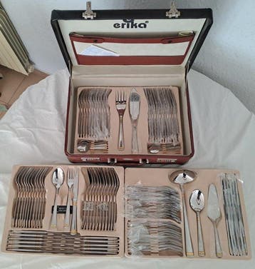 Erika - Bestekset voor 12 personen (112) - Staal - Model