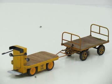 GS Deutsche post Elektrokarre mit anhanger (Automodellen), Ophalen of Verzenden, Nieuw