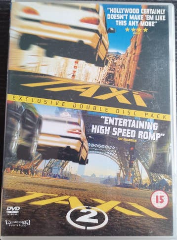 Taxi 1 en Taxi 2 - (Luc Besson)             Gratis verzenden, Vanaf 12 jaar, Verzenden, Zo goed als nieuw, Actie en Avontuur