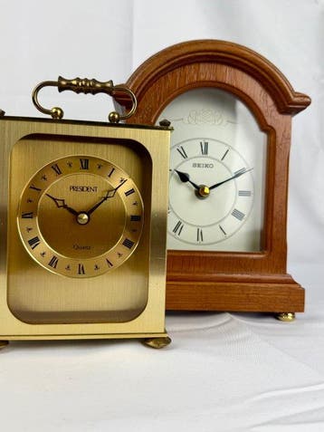 Pendule (2) - Seiko - Hout, Metaal, Glas - 1980-1990 - Japan
