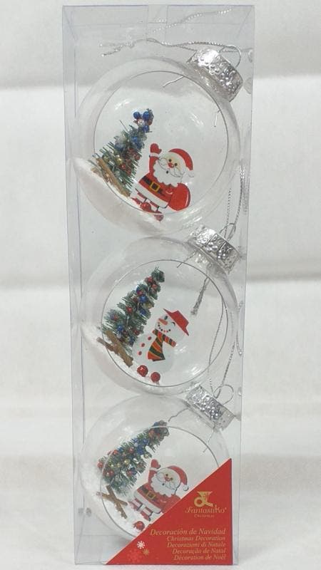 3D Kerstballen set 3 stuks Ø 8cm, Diversen, Kerst, Nieuw, Ophalen of Verzenden