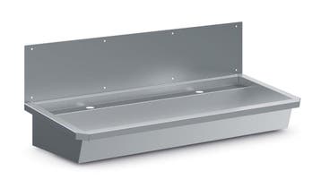 RVS Wasbak 2 Kranen 1200mm  Inclusief Afvoerplug En Spatsche, Ophalen of Verzenden, Nieuw