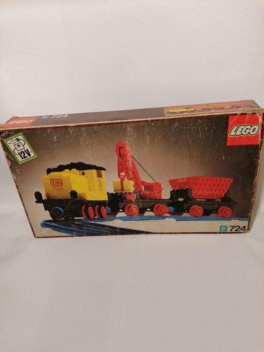 Lego - Trains - 724 - 12V Diesel Locomotive with Crane and, Kinderen en Baby's, Speelgoed | Duplo en Lego