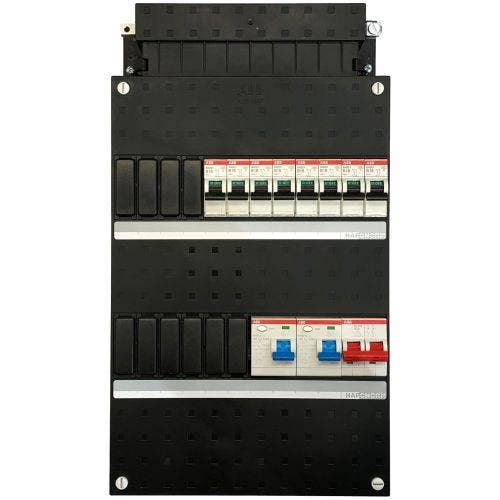 ABB groepenkast 8 groepen, 2 aardlekschakelaars, 1, Doe-het-zelf en Verbouw, Elektra en Kabels, Nieuw, Ophalen of Verzenden