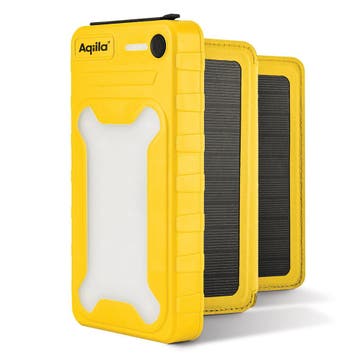 Aqiila Powerbird BS10 Solar Powerbank 10.000 mAh 20W geel, Ophalen of Verzenden, Nieuw