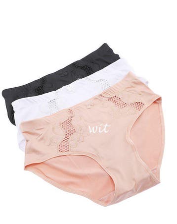 2 stuks Elegante dames slips met kant decoratie - maat L -, Kleding | Dames