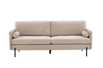 Urban Sofa  3-Zitsbank  Beige Velour Stof  Jorn, Verzenden, Nieuw