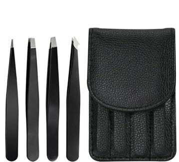 Set met pincetten - 4 delig - Met opberghoesje, Ophalen of Verzenden, Nieuw