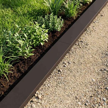 vidaXL Afdekprofiel voor tuinafboording 10 st 100 x 15 x 5, Verzenden, Nieuw