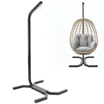 Standaard Hangstoel | Egg Hangstoel | 180 Kg | Zwart | 92, Tuin en Terras, Ophalen of Verzenden, Nieuw