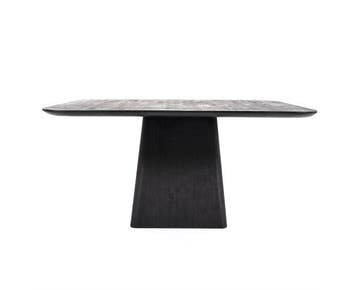 Eettafel Aron vierkant 150x150cm - zwart | Eleonora, Ophalen of Verzenden, Nieuw