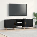 vidaXL TV-kast Zwart Eiken 150 x 30 x 50 cm Bewerkt hout, Verzenden, Nieuw, Overige houtsoorten