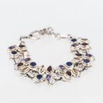 Zilver - Schakelarmband - edelstenen - India