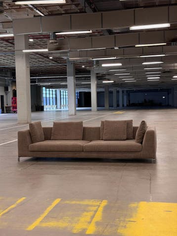 BB Italia Ray Bank | Taupe | NIEUWSTAAT + Garantie, Huis en Inrichting, 250 tot 300 cm, 100 tot 125 cm, Stof, Ophalen of Verzenden