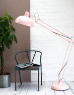 Staande lamp - Staal - 190cm - Roze