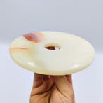 Oud Sino-Birmaans Jade Bi Disc - Kralentalisman: Kracht van, Antiek en Kunst