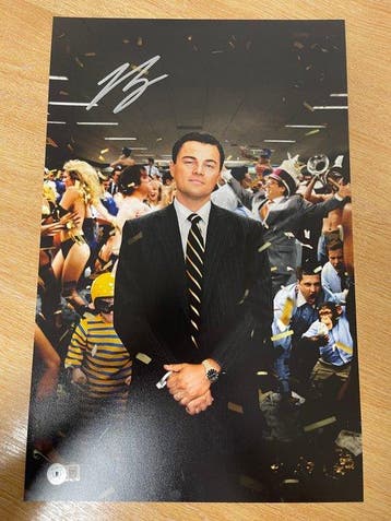 The Wolf of Wall Street - Leonardo DiCaprio - Signed 11x17, Nieuw