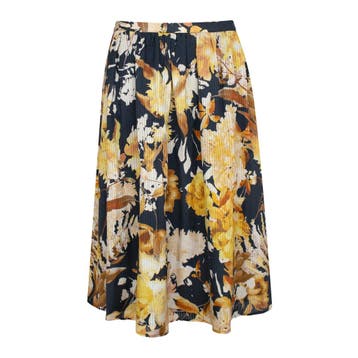 Princess goes Hollywood • midi rok bloem • 36, Kleding | Dames, Rokken, Princess goes Hollywood, Verzenden, Zwart, Nieuw