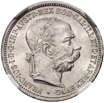 Oostenrijk. Franz Joseph I. Corona 1893 - NGC MS62