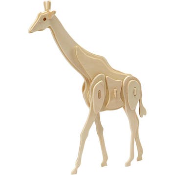 3D Puzzel, giraffe, afm 20x4,2x25 cm, 1 stuk, Nieuw