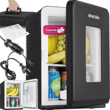 2dekans | tectake® Mini-Autokoelkast - Draagbare minibar 14L, Ophalen of Verzenden, Zo goed als nieuw
