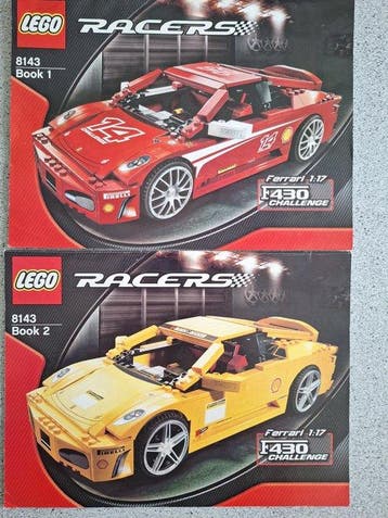 Lego Set - 8143 - Racers - Ferrari F430 Challenge (rood EN, Nieuw