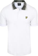 Lyle and Scott Poloshirt Tartan Collar White maat XL Heren, Kleding | Heren, Polo's, Verzenden, Wit, Lyle and Scott, Maat 56/58 (XL)