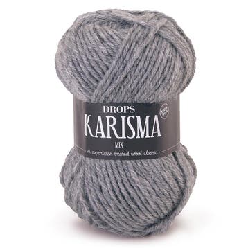 DROPS Karisma Mix - 21 grijs - Wol Garen, Hobby en Vrije tijd, Ophalen of Verzenden, Nieuw