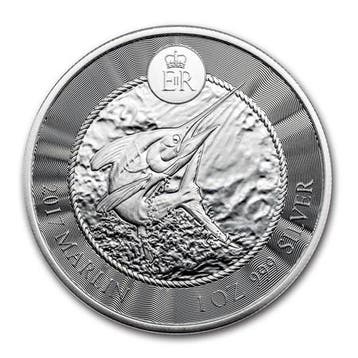 Cayman Islands Marlin 1 oz 2017 (50.000 oplage), Verzenden, Midden-Amerika, Losse munt, Zilver