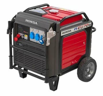 Honda EU70is Aggregaat 7 kVA 230V Super Stil 5 Jaar Garantie, Benzine, Geluidgedempt, Nieuw, Ophalen of Verzenden