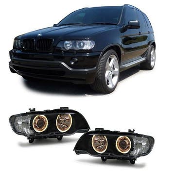 Angel Eyes (Geel) Koplampen Xenon BMW X5 E53 B5822, Auto-onderdelen, Nieuw, BMW