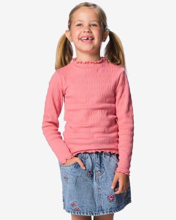 HEMA Kinder T-shirt jersey roze, Verzenden, Nieuw