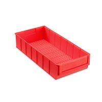 Magazijnbak, 400x183x81 mm, rood kunststof, nieuw - Nieuw,, Ophalen of Verzenden