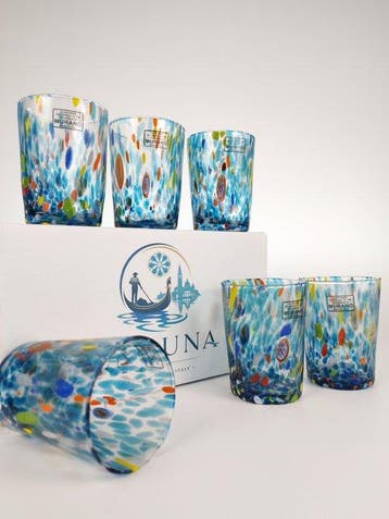 Secoloventesimo - Drinkservies (6) - LAGUNA - Glas - 6 Goti