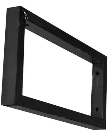 Mat-zwarte vierkante supportbeugel 46x22, Verzenden, Nieuw