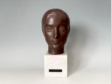 Bronze bust of LOLA - Yasutake Funakoshi (), Antiek en Kunst