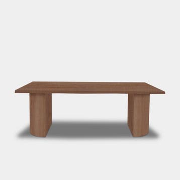 Tafel Boomstam Eikenhout  Half Rond  300x100, Huis en Inrichting, Tafels | Eettafels, Nieuw