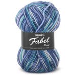 DROPS Fabel Print - 522 turkoois/blauw - Wol Garen, Ophalen of Verzenden, Nieuw