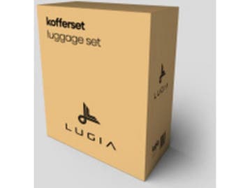 Lugia Kofferset 5 Delig - 38L Handbagage + 60L Ruimbagage +, Sieraden, Tassen en Uiterlijk, Koffers, Verzenden, Zo goed als nieuw
